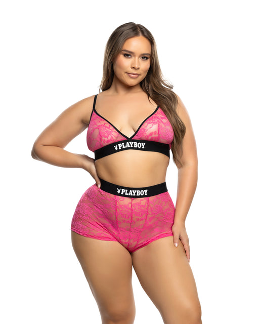 PBLI212 - Flirty Bunny 2pc Lounge Set - Hot Pink / L/XL - image 2