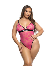 PBLI213 - Flirty Bunny Teddy - Hot Pink/Black / L/XL - image 2