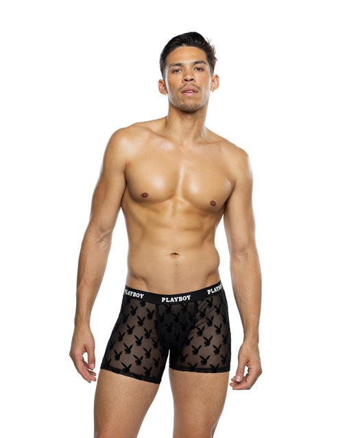 PBLI227 - Burnout Bunny Boxer Briefs - Black / L - image 1