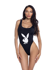 PBS107 - Bunny Icon 1-PC Swimsuit - Black / L - image 1