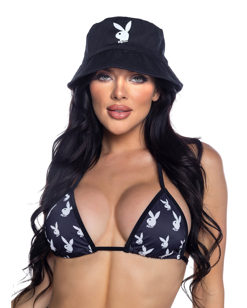PBS111 - Bunny Bucket Hat - Black/White / O/S - image 1
