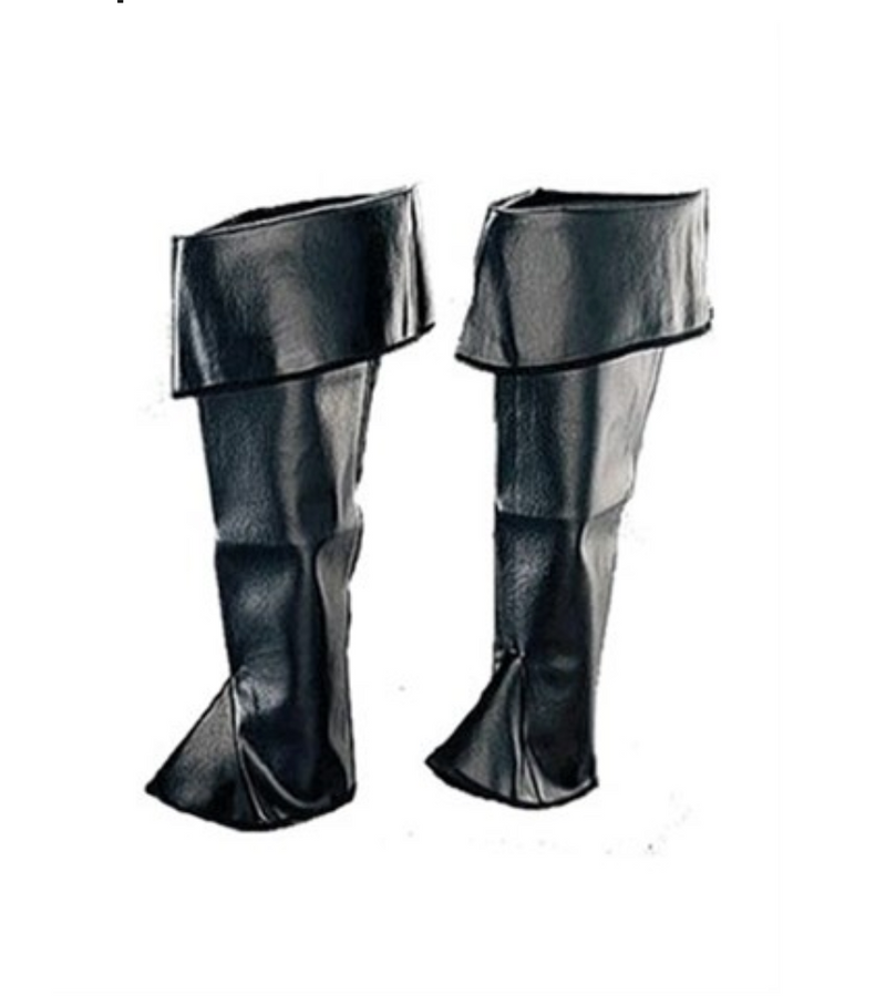 Deluxe Black Ladies Boot Tops | Costume-Shop.com - image 1