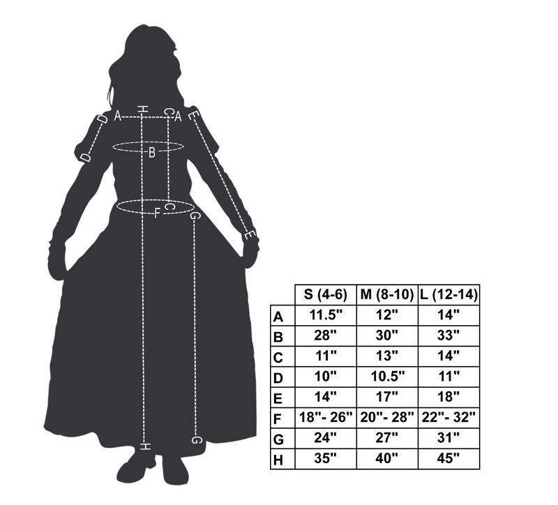 Renaissance Maiden Child Costume | Costume-Shop.com - L - image 2