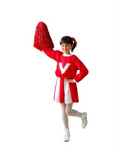 2Pc. Child Cheerleader Costume | Costume-Shop.com - 91034-R/W-L - image 1