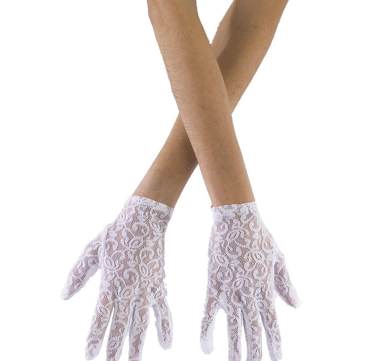 White Lace Gloves | Costume-Shop.com - image 1