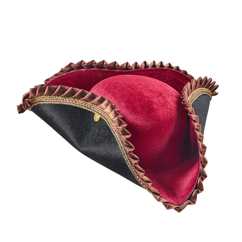 Burgundy Pirate Hat - Adults - image 1