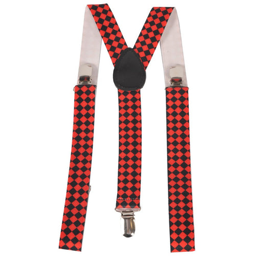 Blue Checkerboard Suspenders | Costume-Shop.com - Blue - image 2