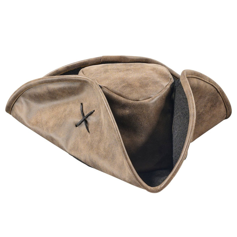 Faux Leather Pirate Hat - Adults - image 1