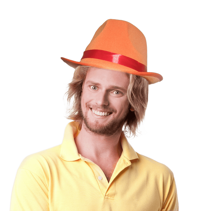 Fedora Hat - Orange - image 1
