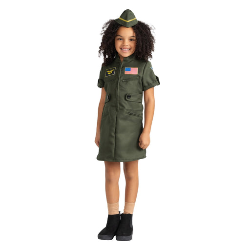 Fighter Pilot Costume Dress - Kids - Large (12-14) - image 1