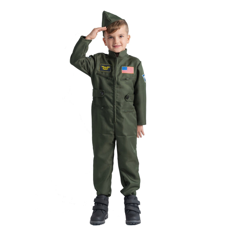 Fighter Pilot Costume - Kids - Large (12-14) - image 1