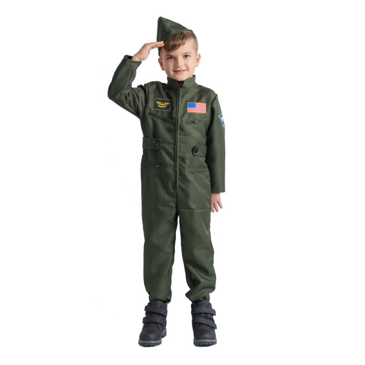 Fighter Pilot Costume - Kids - Large (12-14) - image 1