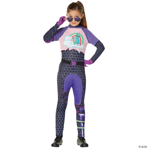 Girl's Fortnite Brite Bomber Costume - Large - XLARGE - image 2