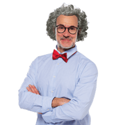 Old Man Wig for Adults - White - image 1