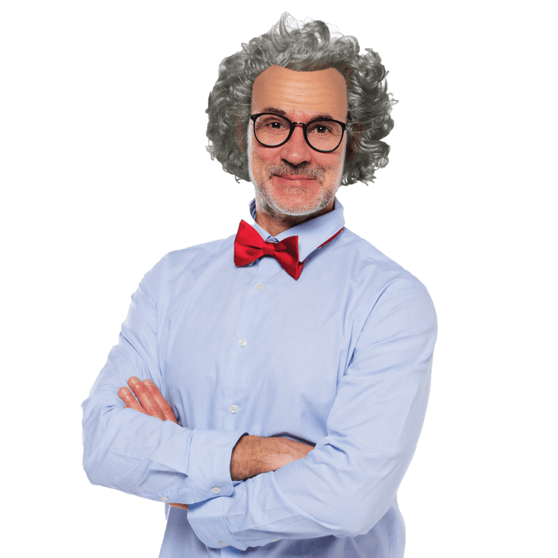 Old Man Wig for Adults - White - image 1