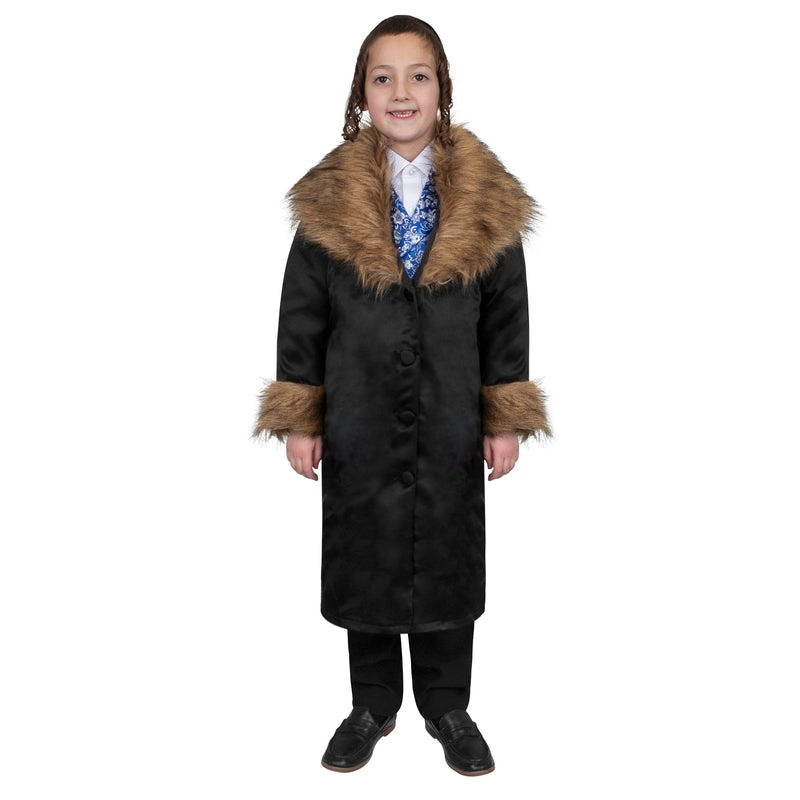 Rabbi Coat with Fur - Kids - Large (12-14) - image 1