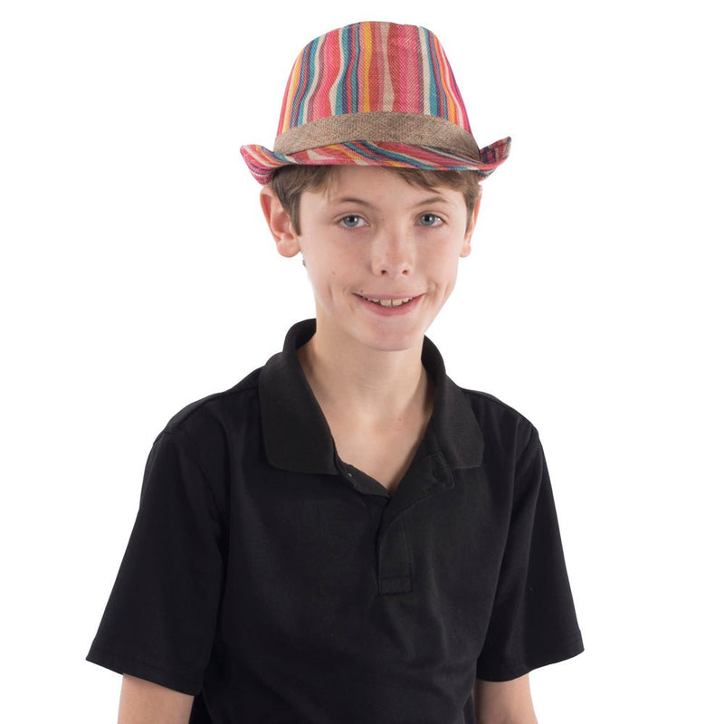 Vibrant Green Rainbow Fedora | Costume-Shop.com - Green - image 4