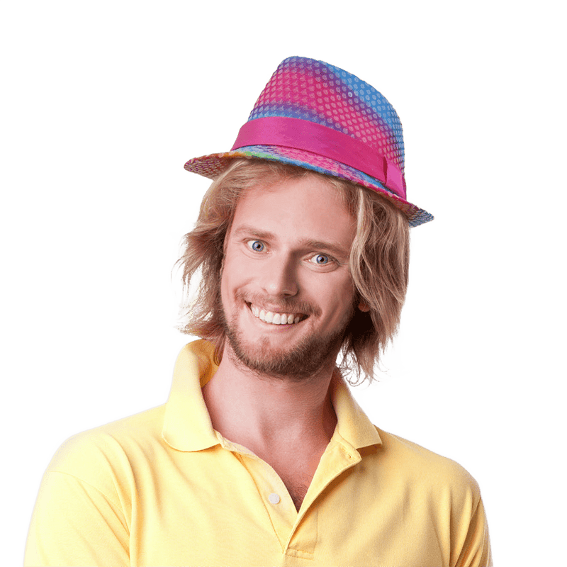 Rainbow Sequin Hat - image 1