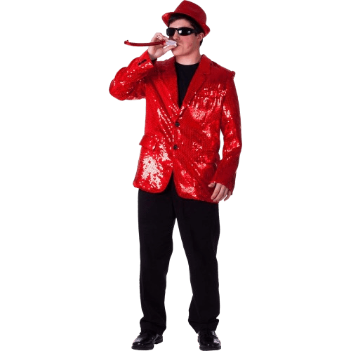 Red Sequin Jacket - Adults - Small - image 1