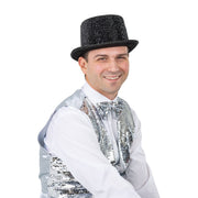 Rhinestone Top Hat - Black - image 2