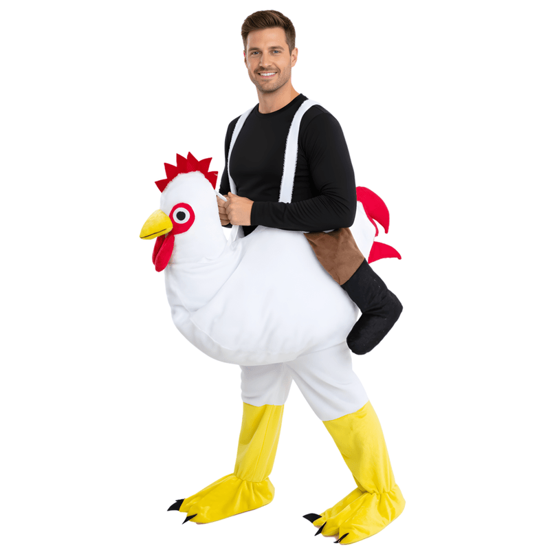 Ride-A-Chicken Costume - Adults - image 1