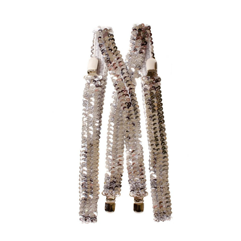 Black Sequined Suspenders | Costume-Shop.com - White - image 5