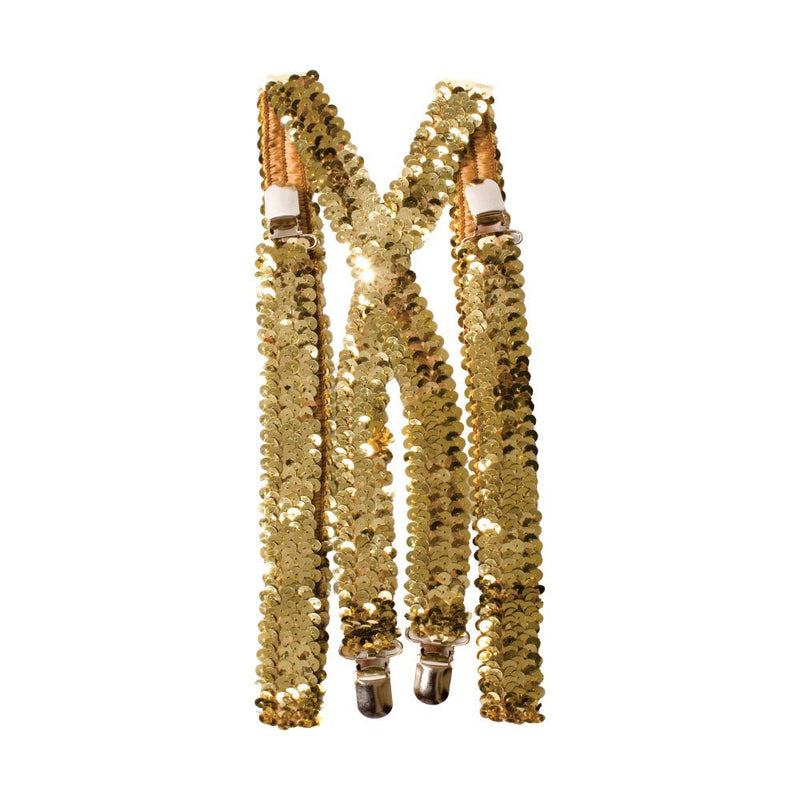 Black Sequined Suspenders | Costume-Shop.com - White - image 3