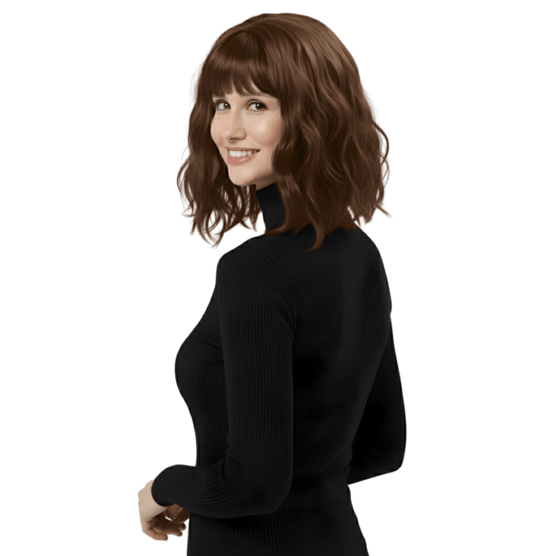 Short Wavy Bob Wig - Auburn - image 3