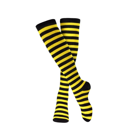 Striped Cotton Socks for Adults - Black and White - image 2