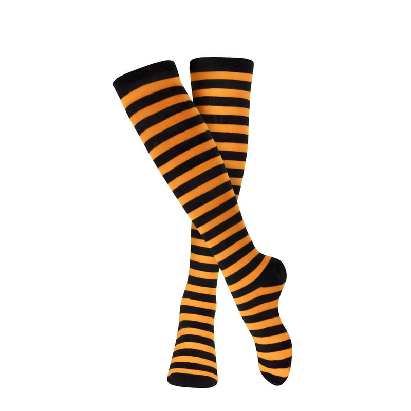 Striped Cotton Socks for Adults - Black and White - image 3