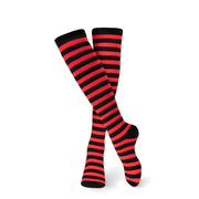 Striped Cotton Socks for Adults - Black and White - image 8