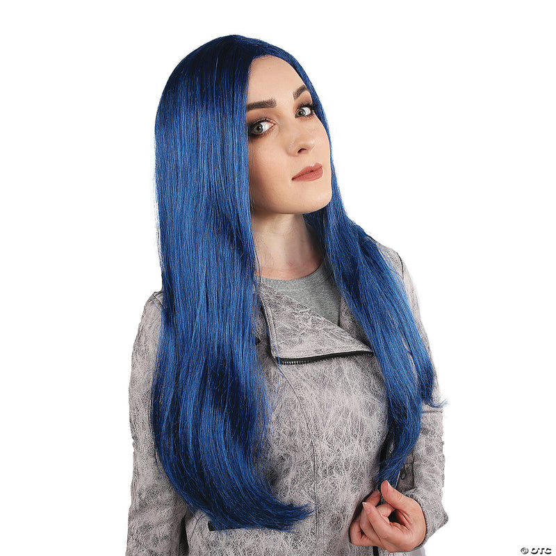 TEEN PRINCESS STRAIGHT BLUE WIG - image 1