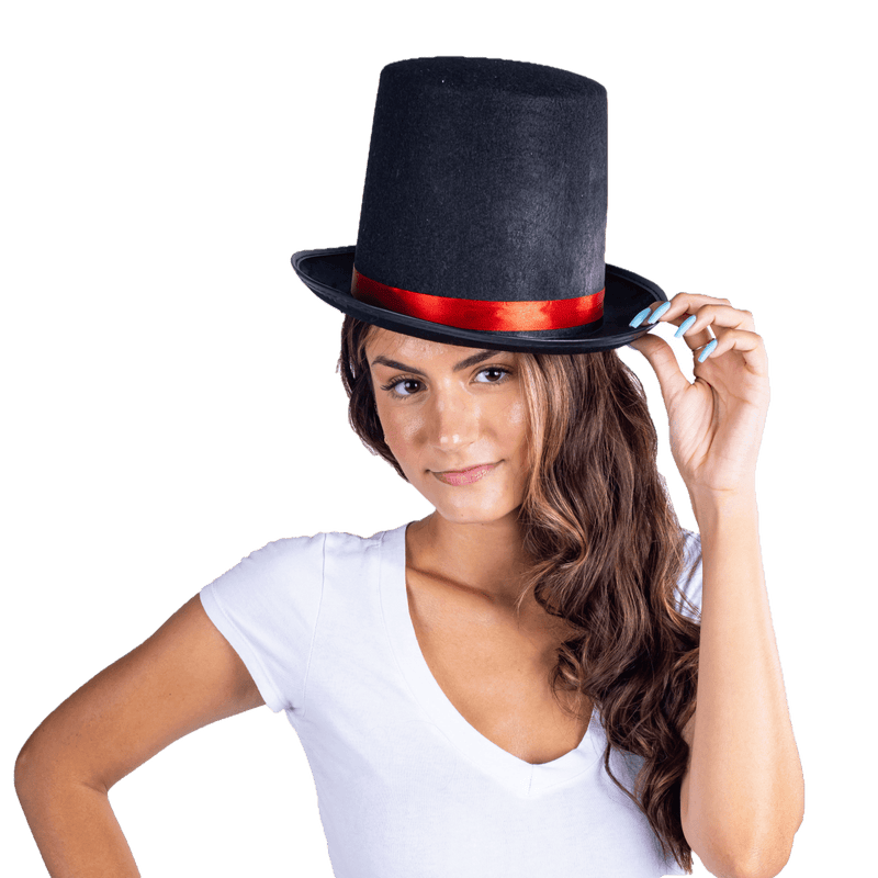 Tuxedo Top Hat Silver Trim Adult | Costume-Shop.com - Silver - image 5