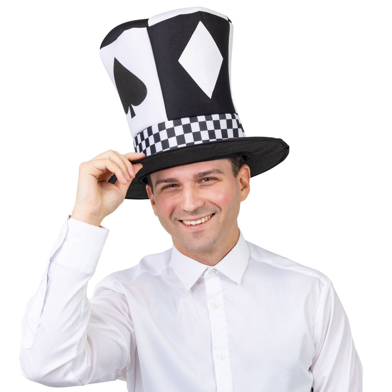 Whimsical Novelty Top Hat for Adults - White - image 2