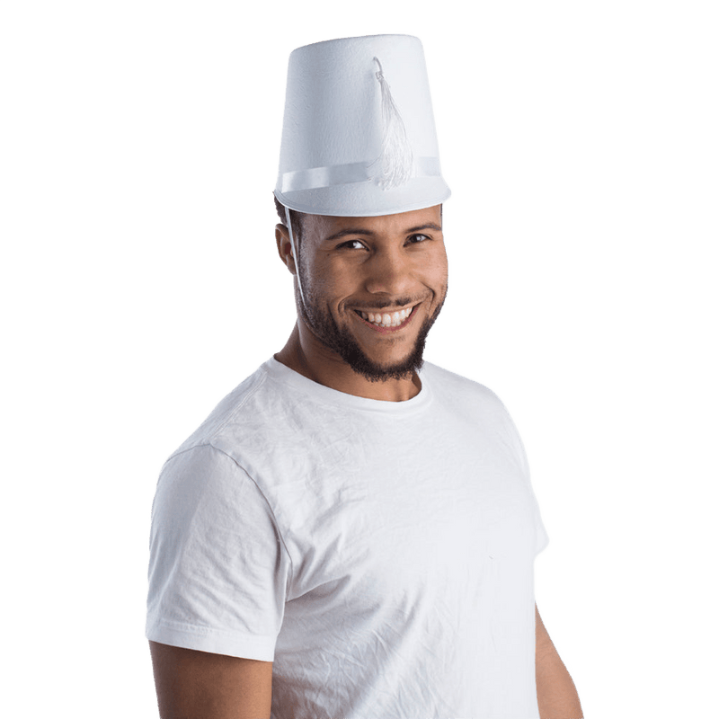 White Marching Band Hat - image 1