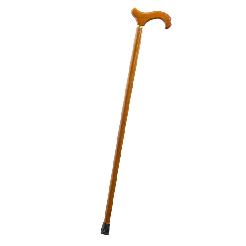 Wooden Cane with Derby Handle - Adults (35.5") - image 1