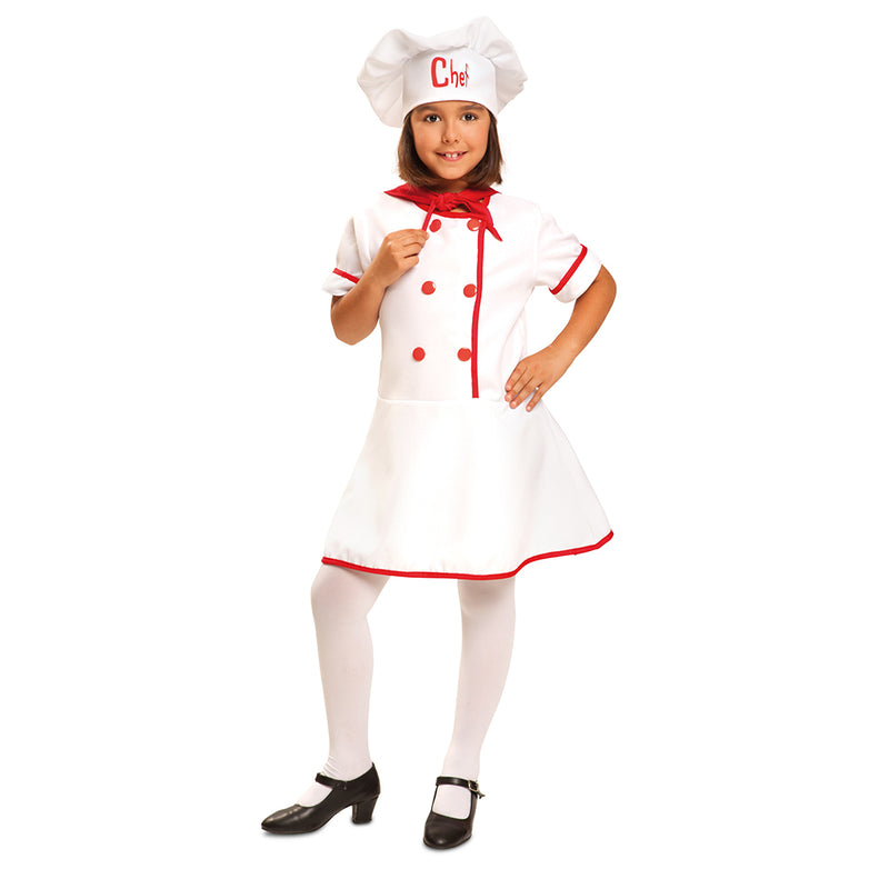 Deluxe Girl Chef Costume | Costume-Shop.com - T4 (Toddler 2-3) - image 1