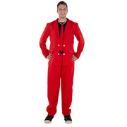 Red 3 Piece Suit for Adults | Costume-shop.com - Medium / Neon Red - image 1