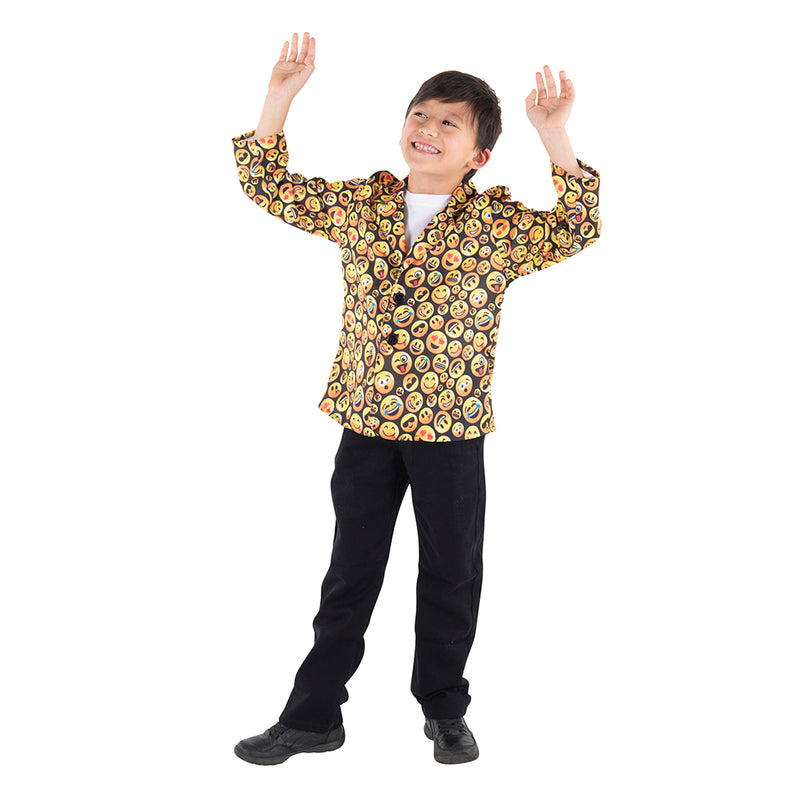 Kids Assorted Emoji Jacket | Costume-shop.com - Small (4-6) - image 4