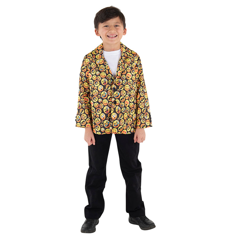 Kids Assorted Emoji Jacket | Costume-shop.com - Small (4-6) - image 1