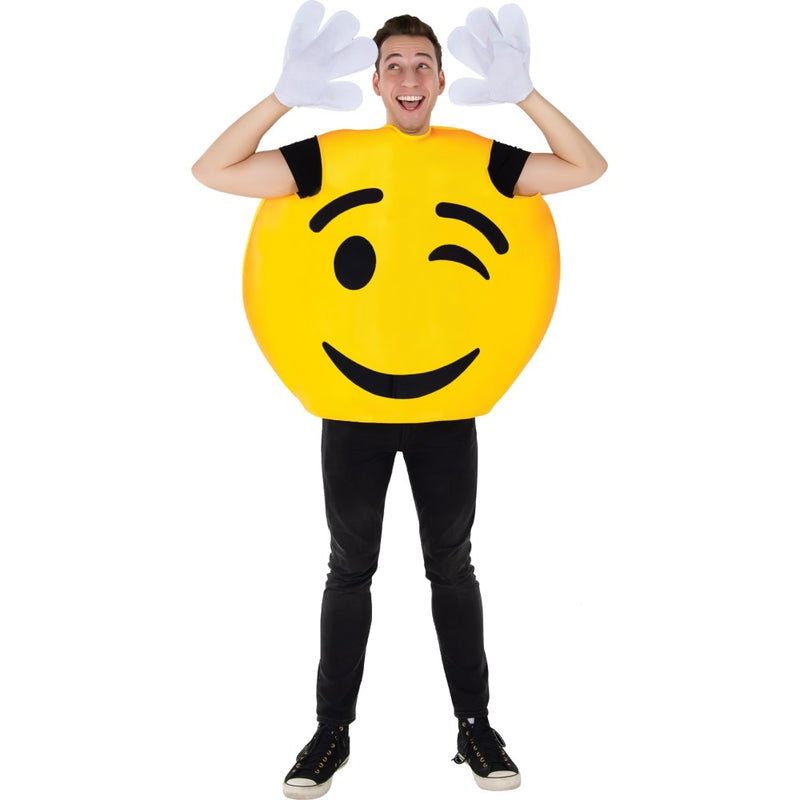 Playful Winking Emoji Costume | Costume-Shop.com - image 1