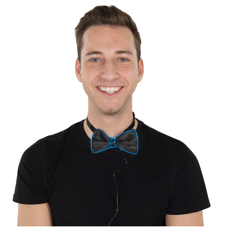 Light up LED Party Bowtie - Blue - image 5