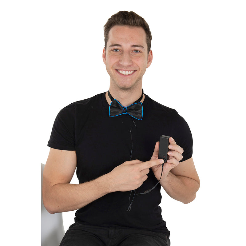 Light up LED Party Bowtie - Blue - image 6