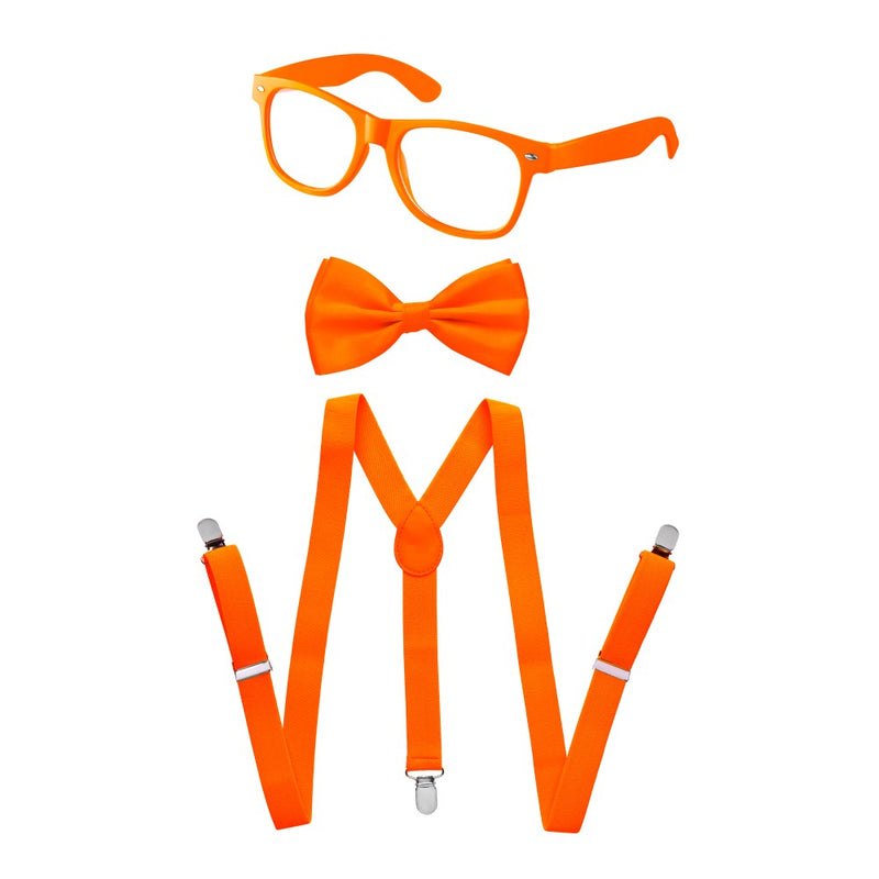 Neon Suspender, Bow-tie, Sunglasses, Accessory Set For Kids - Kids / Green - image 4