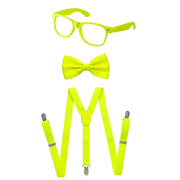 Neon Suspender, Bow-tie, Sunglasses, Accessory Set For Kids - Kids / Green - image 6