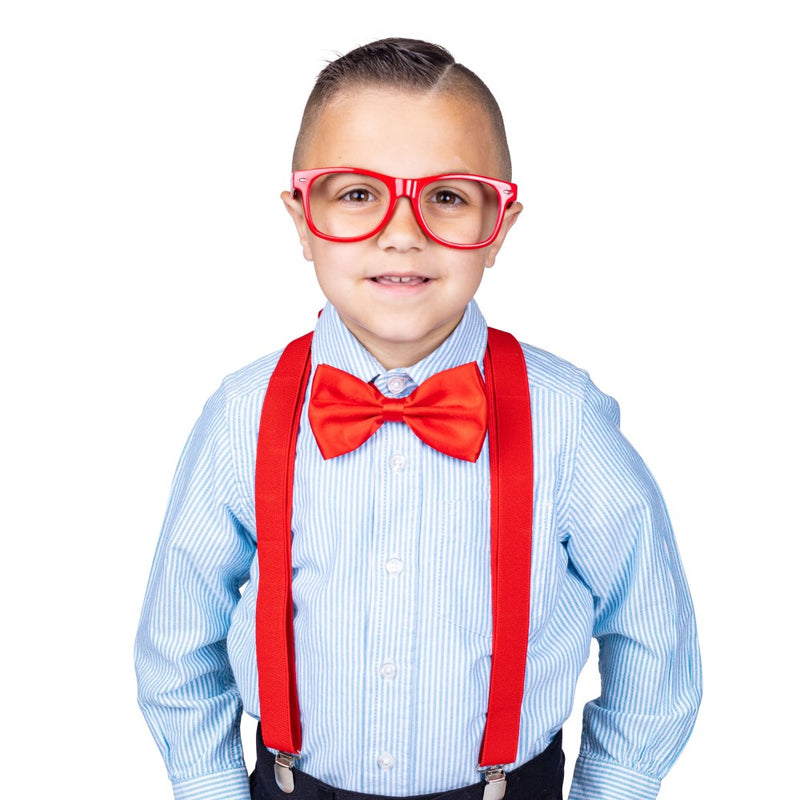 Neon Suspender, Bow-tie, Sunglasses, Accessory Set For Kids - Kids / Green - image 8