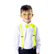 Neon Suspender, Bow-tie, Sunglasses, Accessory Set For Kids - Kids / Green - image 9