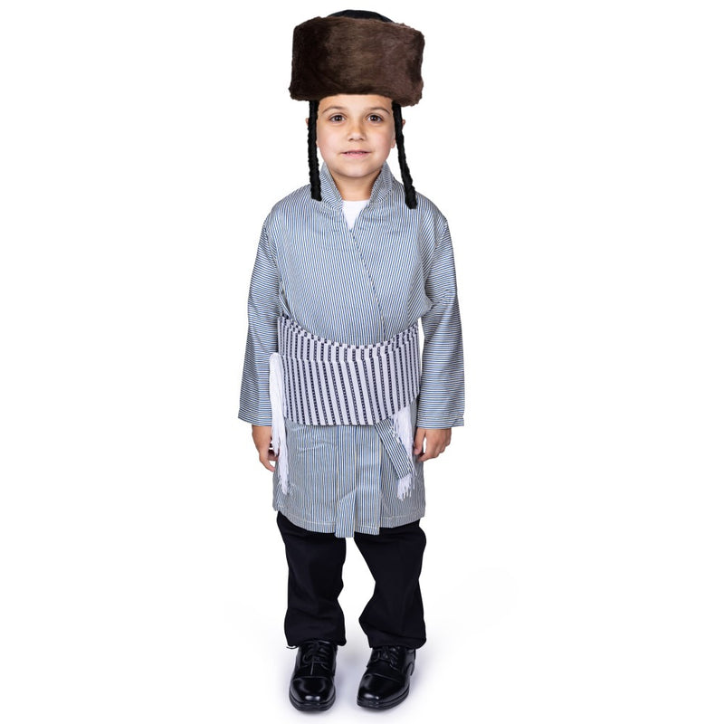 White and Gold Yerushalmi Gartel Belt | Costume-Shop.com