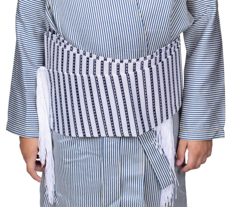 White and Gold Yerushalmi Gartel Belt | Costume-Shop.com