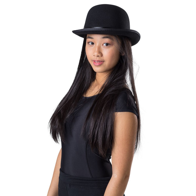Kids Derby Hat – Black Bowler Hat | Costume-Shop.com - image 1